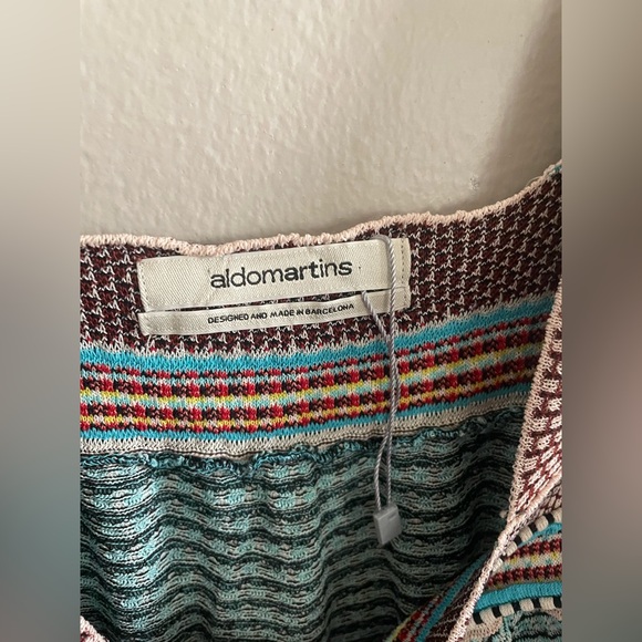 ALDO MARTINS Striped Multicolor Knit Tunic Dress - Picture 5 of 10